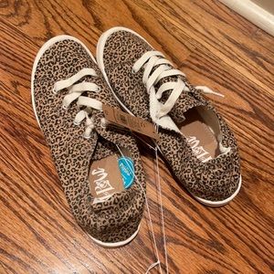Leopard Print Sneakers- Size 9